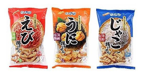 Kaisen Agesen Surtido 2,5 Oz 3types Japonesa Arroz Frito Gal