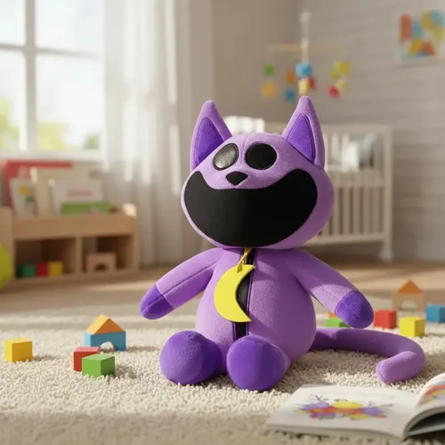 Gato Roxo Boneco Pelúcia Gato Catnap Poppy Playtime 3 Jogo Fofo Roxo ...