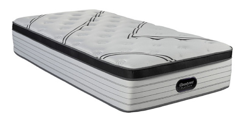 Colchón 1 plaza de resortes Simmons Beautyrest Platinum - 100cm x 200cm x 34cm con pillow top