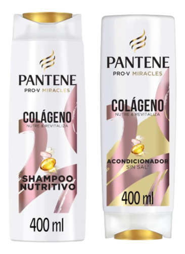 Combo Pantene Shampoo Y Acondicionador Colágeno X400ml