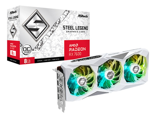 Tarjeta De Video Asrock Radeon Rx 7600 Steel Legend 8gb Oc