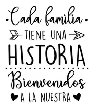 Comprar Vinilo Decorativo Pared Frases  Familia Bienvenidos Hogar