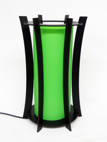 Velador Lampara Retro Moderno C/ Pantalla En 7 Colores