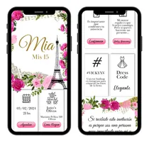 Comprar Invitacion 15 Años Virtual Interactiva 