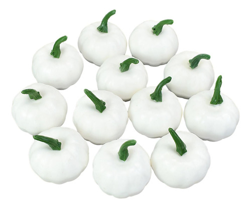 12 Piezas De Calabazas Falsas Modelo Halloween Accesorios M