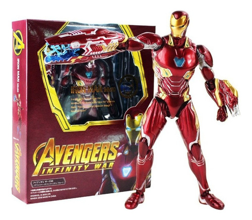 Q Figura De Acción De Los Vengadores Iron Man Mk50 Armor #