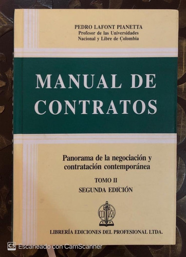 Libro Manual De Contratos Tomo Ii