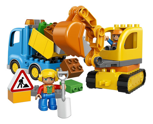 Lego Duplo Town Camión Y Excavadora De Orugas 10812 Camión V