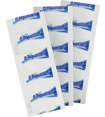 Imagen 1 de 8 de Tabletas Purificadoras De Agua Aquatabs Kit X 10 Pastillas