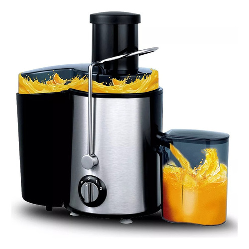 Extractor Jugos Automatico Frutas Verduras 1000w Color Negro