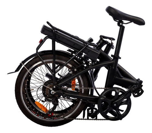 Bicicleta Eléctrica Plegable Enova Rodado 20 Negro