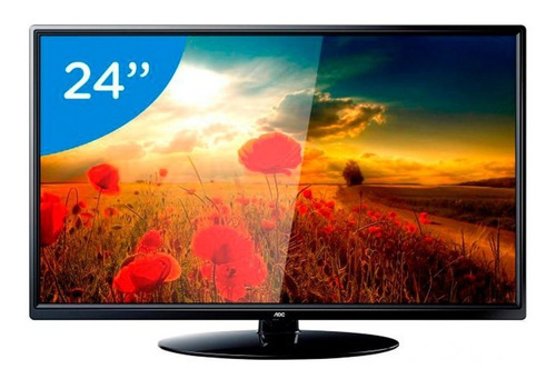 Tv Led 24 Polegadas Aoc Le24m1475 Conversor Digital 2 Hdmi 1