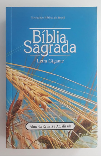 Biblia Sagrada Letra Gigante Almeida Revista E Atualizada Capa Mole De Papel