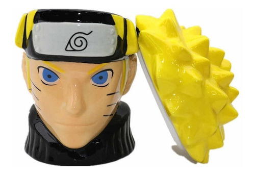 Naruto Taza De Ceramica 3d Con Tapa