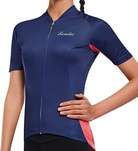 Santic® Mujer Jersey Maillot Airfree Anti Uv Ciclismo Polo