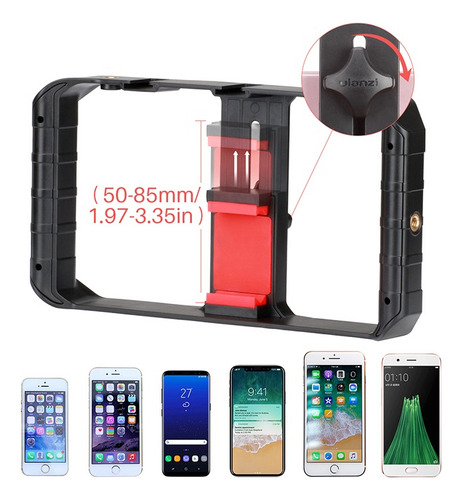 Estabilizador De Celular Telefono Bluetooth Tripode Estabilizador Gimbal Con Focos Led Y Micrófono Kit De Grabacion Y Creación De Contenido Soporte Para Celular Estabilizador Tipo Ulanzi