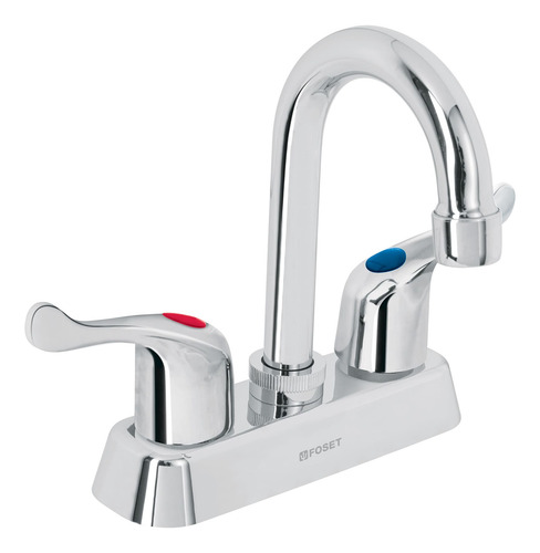Mezcladora Plástica Para Lavabo, Cuello Tipo Bar, Palanca