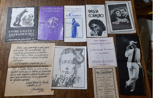 Lote 9 Programas De Teatro El Galpón Años 90