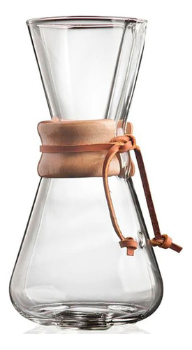 Cafetera De Goteo Chemex 600ml Con Filtro En Acero Inox