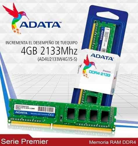 Memoria RAM Premier  4GB 1 Adata AD4U2133J4G15-S