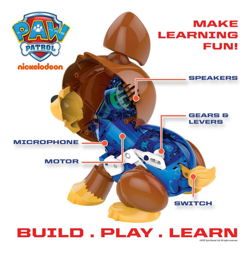 Build A Bot Wabro Paw Patrol Mascota Interactiva Sonido