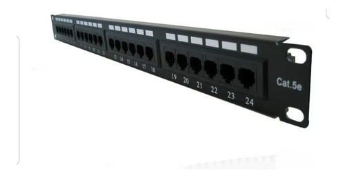 Imagen 1 de 3 de Patch Panel Xtech 24 Puertos Cat5 Rack Servidores Redes Pc