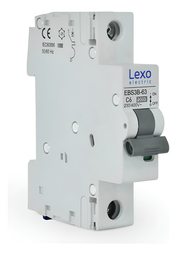 Interruptor Automatico 1p 6a C 10ka Ebs3b-63 Lexo