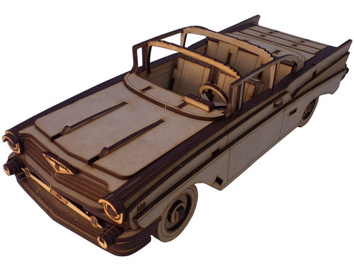 Imagen 5 de 9 de Rompecabezas 3d Auto Chevrolet Bel Air 1957 Maqueta