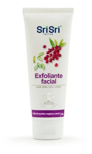 Sri Sri Exfoliante Facial Con Aloe Vera Uva Y Limón 100g  