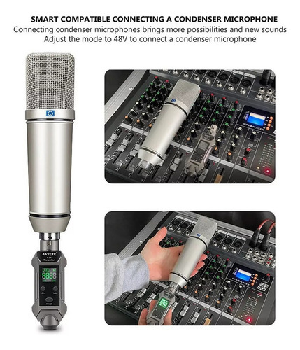 Para Sistema Receptor Transmissor De Microfone Sem Fio Uhf