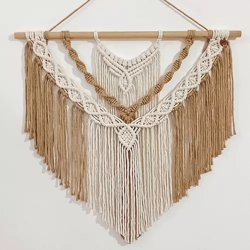 Tapiz Xl 1 Metro Color Colgante Deco Pared Macrame