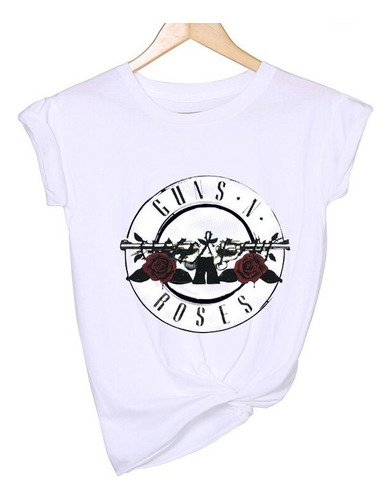 Hjb Guns And Roses Rock Band Camiseta Mujer Impresión De
