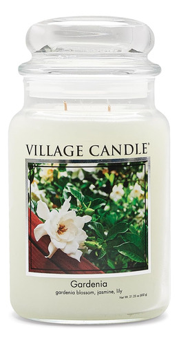 Village Candle Gardenia - Vela Perfumada En Tarro De Crista.