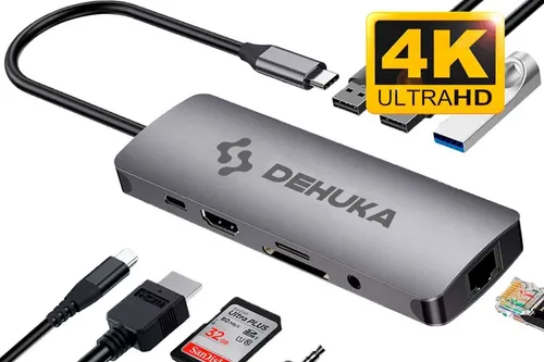 Adaptador 9 En 1 Usb C Hub Mac Macbook Air Pro 13 15 Hdmi 4k