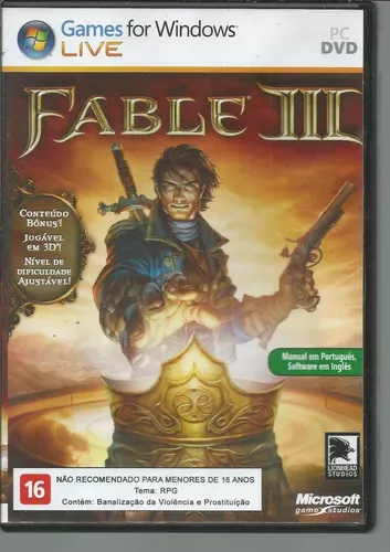 Xbox 360 Fable 3 - Novo - Original - Lacrado