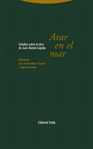 Arar En El Mar, De Aa.vv. Editorial Editorial Trotta, S.a., Tapa Blanda En Español