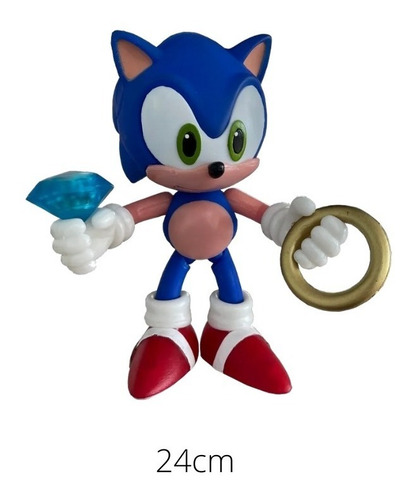 Sonic Azul Muñeco Con Luz Serie Netflix Sonic La Película