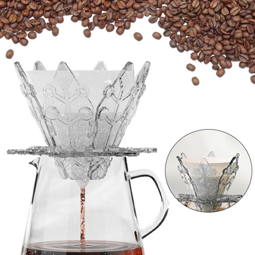 Vierta Sobre Los Filtros De Café Taza De Transparente