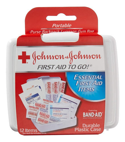 Johnson & Johnson Kit De Primeros Auxilios Para Llevar, 12 .