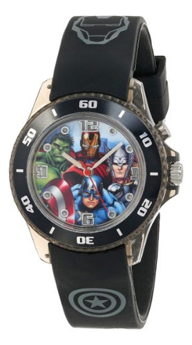 Reloj Avg3508 De Marvel The Avengers Para Niños Con Banda De