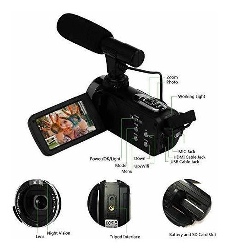 Videocamara Videocamara 4k 48mp Wifi Camara De Youtube Camar