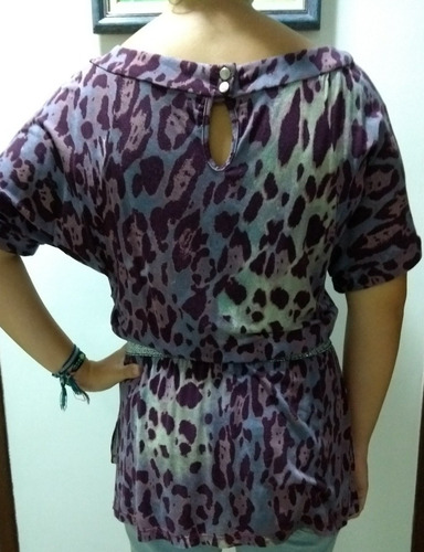 Blusa Feminina Juvenil Recorte Ombro Elástico Cintura Roupa