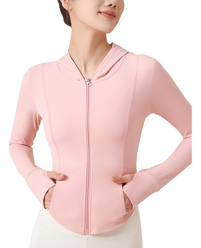 Con Capucha Playera Deportiva Blusa Licra Secado Rápido