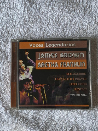 Cd Voces Legendarias - James Brown Y Aretha Franklin