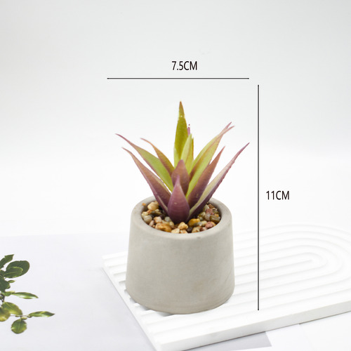 Plantas Suculentas Artificiales En Macetas, Flores Falsas De
