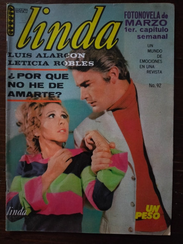 Luis Alarcon Y Leticia Robles En Fotonovela Linda Año-1968