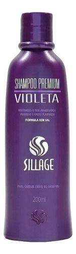 Shampoo Premium Violeta Desamarelador 200ml Sillage Loiros