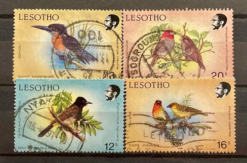 Lesotho - Lote De 4 Sellos - Aves P418