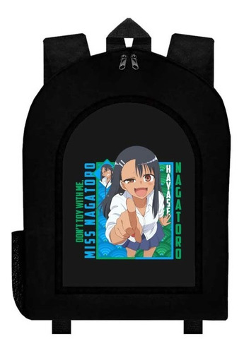 Mochila Negra Anime Don't Toy With Me Miss Nagatoro Art001