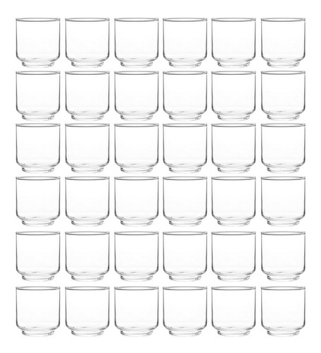 Imagen 1 de 7 de Vaso Bajo Alegro Jerico Cristar Vidrio Jugo 282ml X36 Unids.
